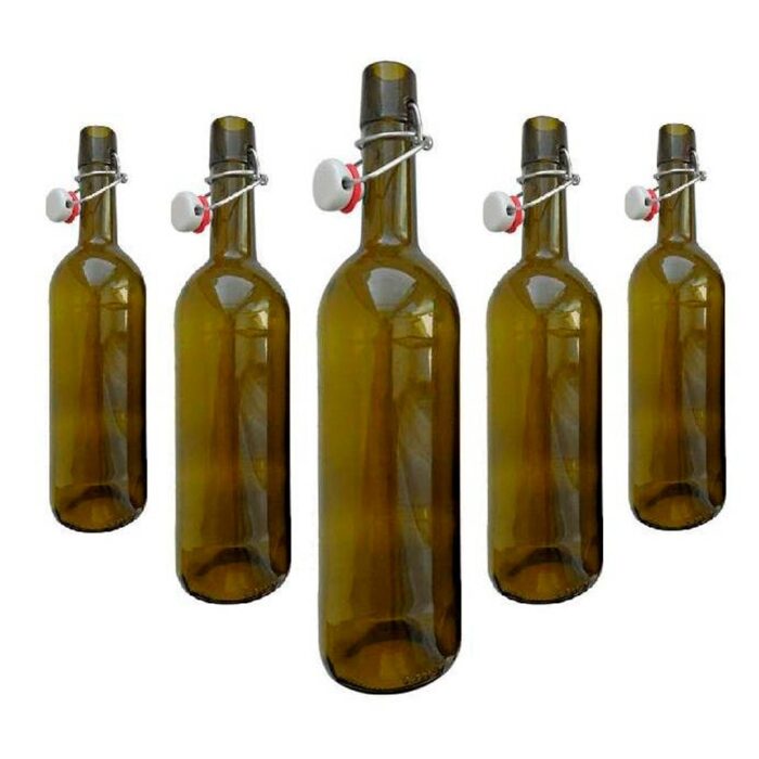 Бутылка «Отелло» 1 л с бугельной крышкой (коричневая)