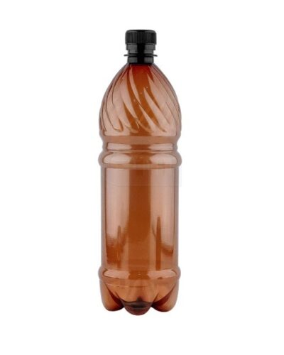 Бутылка пивная ПЭТ 1 л (коричневая) с крышкой