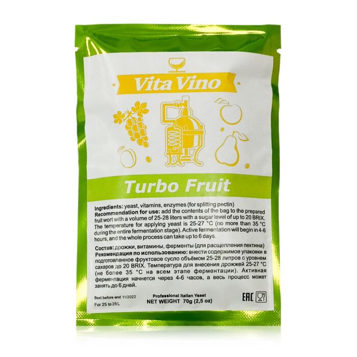Дрожжи винные турбо Vita Vino Turbo Fruit