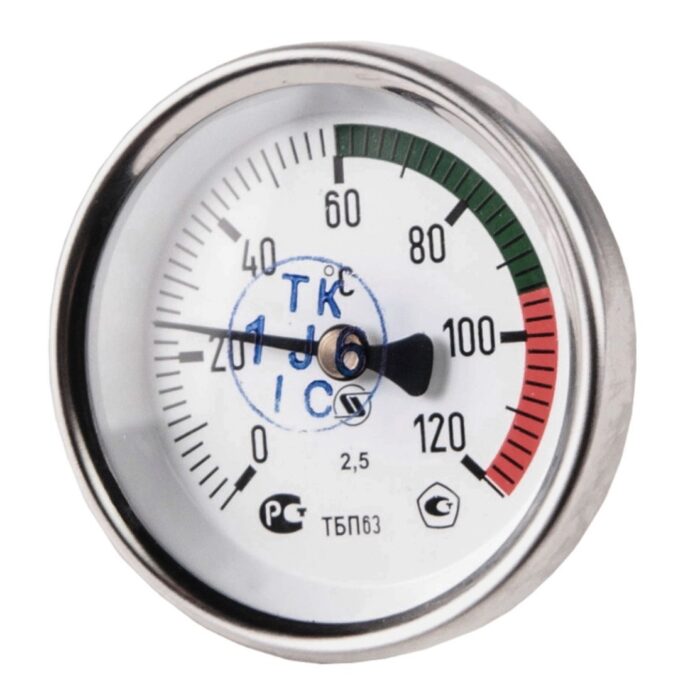 Термометр биметаллический 0-120 гр.