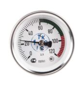 Термометр биметаллический радиальный 0-120 гр.